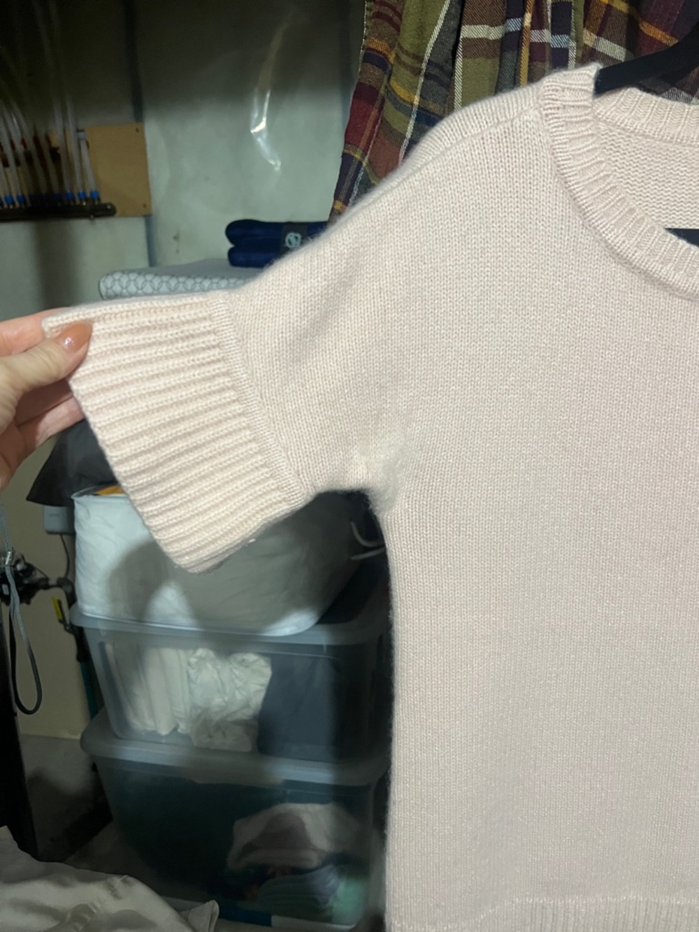 Talbots pure cashmere short sleeve knit sweater - Picture 5 of 6